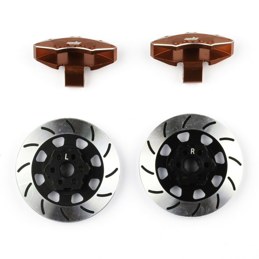 GDS Racing Aluminum Wheel Hex Hub Brake Disc and Red Caliper