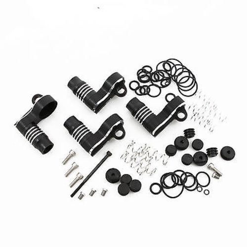 GDS Racing Piggyback Shock Reservoir Cap Set Black for Losi 5ive T KM x2 Rovan LT