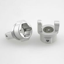 Load image into Gallery viewer, GDS Racing 8-Degree Alloy C Hub Carrier Silver for Axial SCX10 RC Crawler