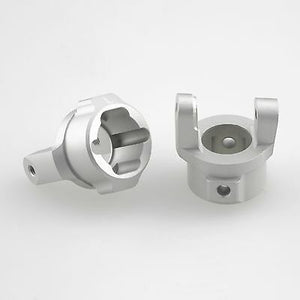 GDS Racing 8-Degree Alloy C Hub Carrier Silver for Axial SCX10 RC Crawler