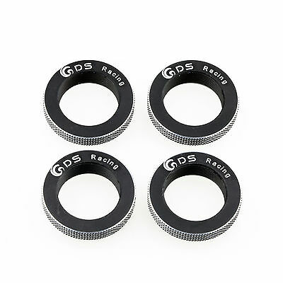 GDS RACING  Alloy Shock Spring Adjust Ring Black Set for Traxxas X-MAXX 1/5