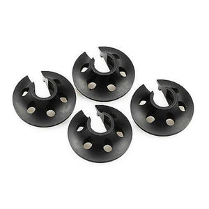 4PC GDS RACING CNC Machined Alloy Shock Mounts/Brackets Black For Losi 5ive T