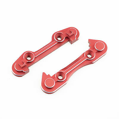 GDS RACING Alloy Front Hing Pin Brace Set Red For Team Losi 5ive