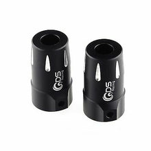 Load image into Gallery viewer, GDS Racing Alloy Rear Hubs/Lockouts Black for Axial SCX10 RC Crawler (2pc)