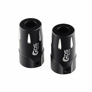 GDS Racing Alloy Rear Hubs/Lockouts Black for Axial SCX10 RC Crawler (2pc)