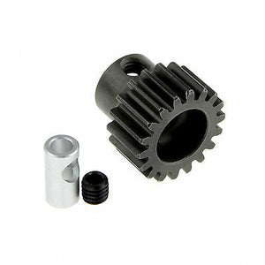 GDS Racing M0.8 18T Steel Pinion Gear for RC Car 1/8"(3.175mm) and 5mm Shaft