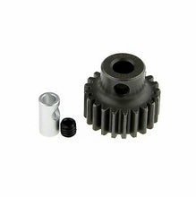 Load image into Gallery viewer, GDS Racing M0.8 21T Steel Pinion Gear for RC Car 1/8&quot;(3.175mm) and 5mm Shaft