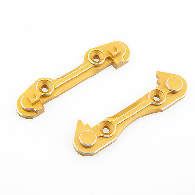 GDS RACING Alloy Front Hing Pin Brace Set Gold For Team Losi 5ive
