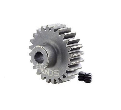 GDS Racing Pro Mod1 5mm Bore Pinion Gear 24T Hardened Steel M1 24 Tooth RC Model