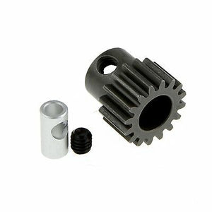 GDS Racing M0.8 16T Steel Pinion Gear for RC Car 1/8"(3.175mm) and 5mm Shaft