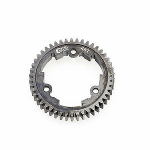 GDS Racing 46T Hard Steel Spur Gear 46 Tooth RC Monster Truck Traxxas X-MAXX 1/5, Manual Gear Mesh Setting Required