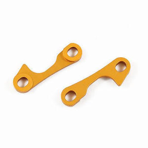 GDS RACING Alloy Front Gear Box Angle Plate Golden For Team Losi give T 2pc