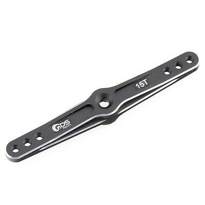 GDS Racing 15T Alloy Servo Arm Black for HPI Baja 5B 5T Losi 5T DBXL Rcmk XCR