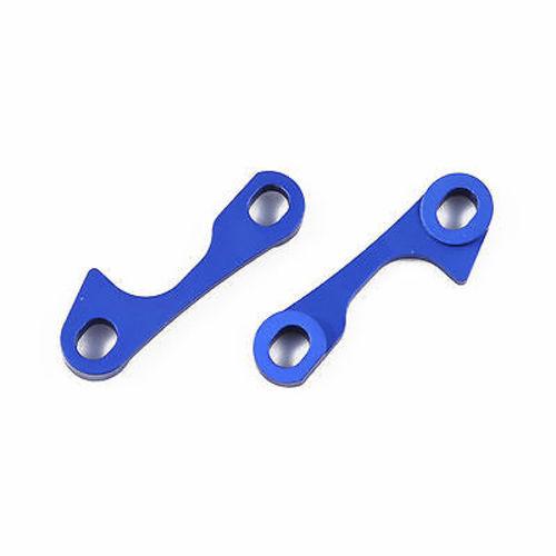 GDS RACING Alloy Front Gear Box Angle Plate Blue For Team Losi 5ive-T, 2pc/set