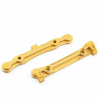 GDS RACING Alloy Rear Hing Pin Brace Set Gold for Team Losi 5ive T