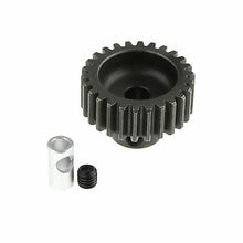 Load image into Gallery viewer, GDS Racing M0.8 26T Steel Pinion Gear for RC Car 1/8&quot;(3.175mm) and 5mm Shaft