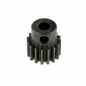 GDS Racing M0.8 16T Steel Pinion Gear for RC Car 1/8"(3.175mm) and 5mm Shaft