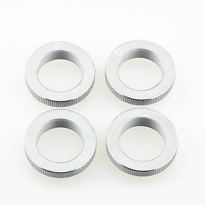 GDS RACING  Alloy Shock Spring Adjust Ring Silver Set for Traxxas X-MAXX 1/5
