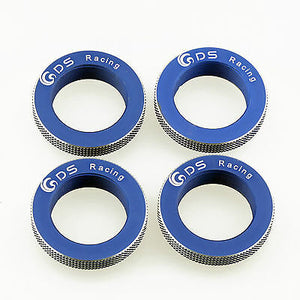 GDS RACING  Alloy Shock Spring Adjust Ring Blue Set for Traxxas X-MAXX 1/5