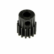Load image into Gallery viewer, GDS Racing M0.8 14T Steel Pinion Gear for RC Car 1/8&quot;(3.175mm) and 5mm Shaft