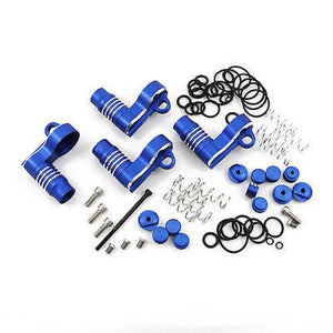GDS Racing Piggyback Shock Reservoir Cap Set Blue For Losi 5ive T KM x2 Rovan LT