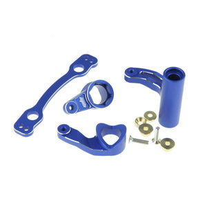 GDS Racing Alloy Steering Assembly for Arrma Kraton Senton/Talion/Typhon Blue