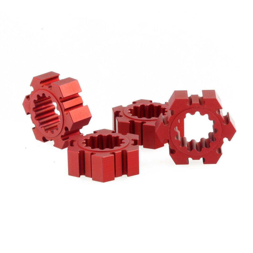 GDS Racing Alloy Wheel Hex Hubs 24mm Red for Traxxas X-MAXX RC Monster Truck