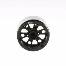 Load image into Gallery viewer, GDS Racing Four 1.9&quot; Black Alloy Beadlock Wheel Rim Wide 1&quot; for RC Model #094BK