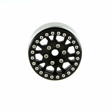 Load image into Gallery viewer, GDS Racing Four 1.9&quot; Black Alloy Beadlock Wheel Rim Wide 1&quot; for RC Model #096