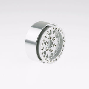 GDS Racing Four 1.9" Silver Alloy Beadlock Wheel Rim Wide 1" for RC Model #097