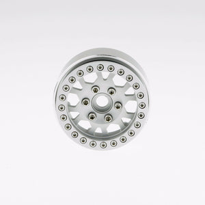 GDS Racing Four 1.9" Silver Alloy Beadlock Wheel Rim Wide 1" for RC Model #097