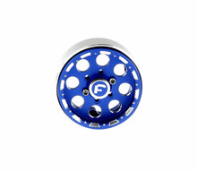 Load image into Gallery viewer, GDS Racing Four 1.9&quot; Blue Alloy Beadlock Wheel Rim Wide 1&quot; for RC Model #093BL