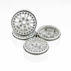 GDS Racing Four 1.9" Silver Alloy Beadlock Wheel Rim Wide 1" for RC Model #097