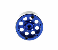 Load image into Gallery viewer, GDS Racing Four 1.9&quot; Blue Alloy Beadlock Wheel Rim Wide 1&quot; for RC Model #093BL