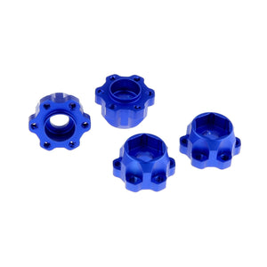 12mm Hex Hubs Set Blue for GDS Racing 1.9" and 2.2" Alloy Wheels 14mm Height