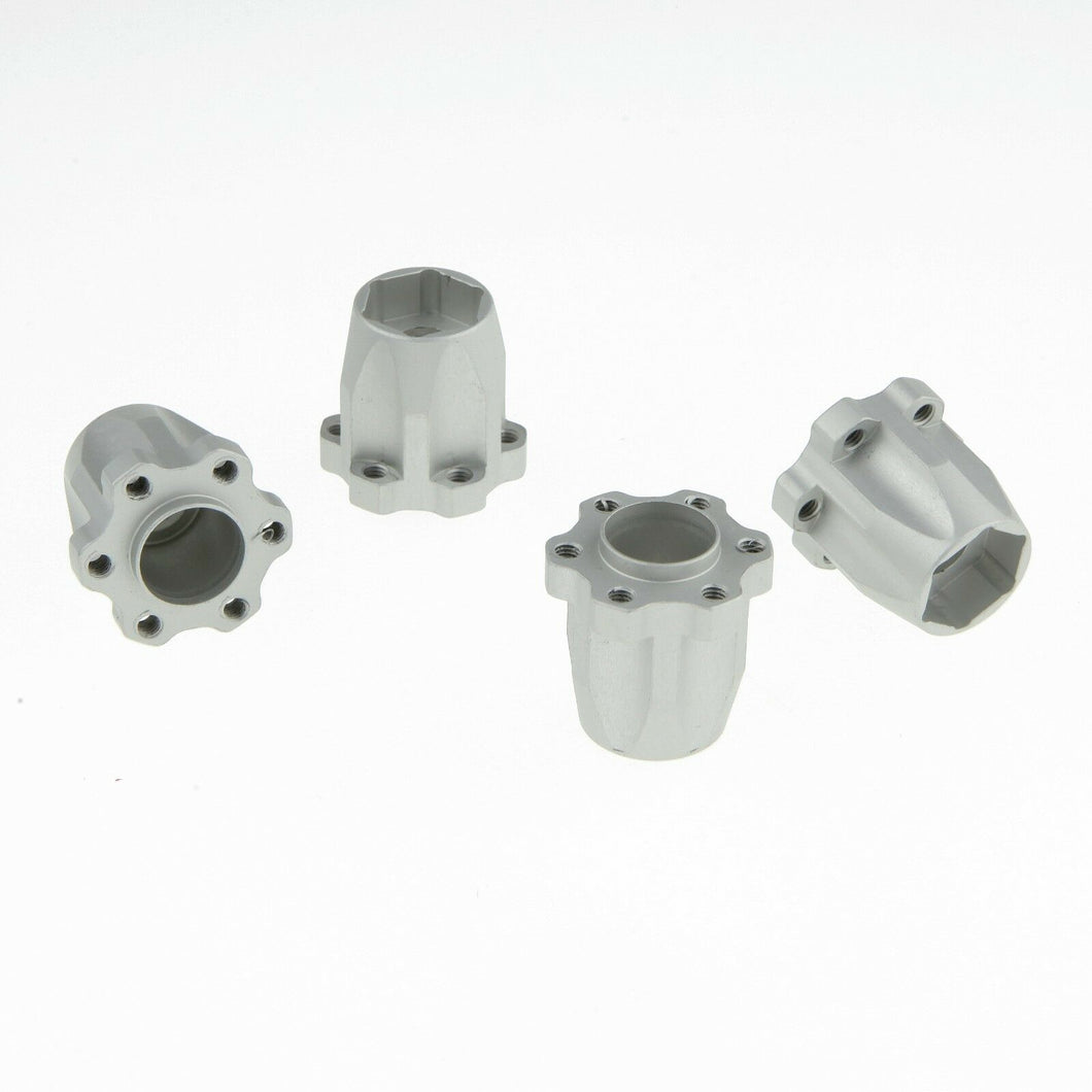 12mm Hex Hubs Set, 23mm Height, Silver for GDS Racing 1.9