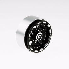Load image into Gallery viewer, GDS Racing Four 1.9&quot; Black Alloy Beadlock Wheel Rim Wide 1&quot; for RC Model #094BK