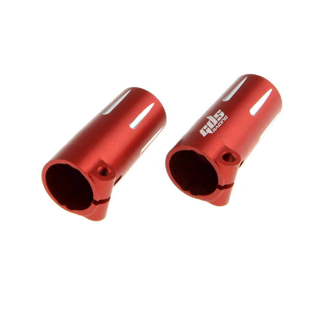 GDS Racing Alloy Rear Hubs/Axle Lock-Outs Red for Axial SCX10 II