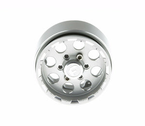 GDS Racing Four 1.9" Silver Alloy Beadlock Wheel Rim Wide 1" for RC Model #093SL