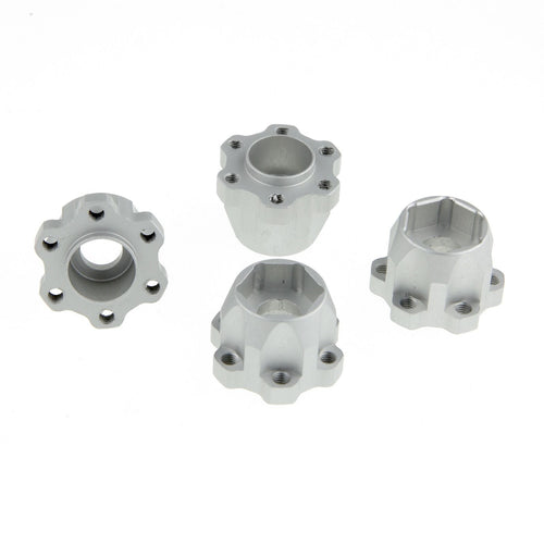 12mm Hex Hubs Set, 17mm Height, Silver for GDS Racing 1.9