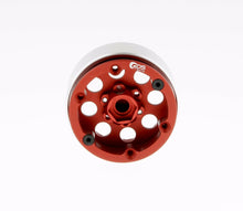 Load image into Gallery viewer, GDS Racing Four 1.9&quot; Red Alloy Beadlock Wheel Rim Wide 1&quot; for RC Model #093RD