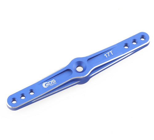 GDS Racing 17T Alloy Servo Arm Blue for HPI Baja 5B 5T Losi 5T DBXL Rcmk XCR