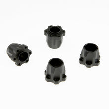 Load image into Gallery viewer, 12mm Hex Hubs Set, 20mm Height, Black for GDS Racing 1.9&quot; and 2.2&quot; Alloy Wheels