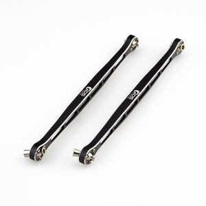GDS Racing Alloy Tie Rods Black for Traxxas 1/5 Xmaxx Silver 2 Pieces