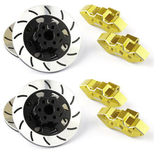 Load image into Gallery viewer, GDS Racing Aluminum Wheel Hex Hub Brake Disc and Golden Caliper for Traxxas UDR