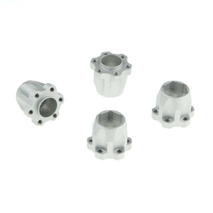 12mm Hex Hubs Set, 20mm Height, Silver for GDS Racing 1.9" and 2.2" Alloy Wheels
