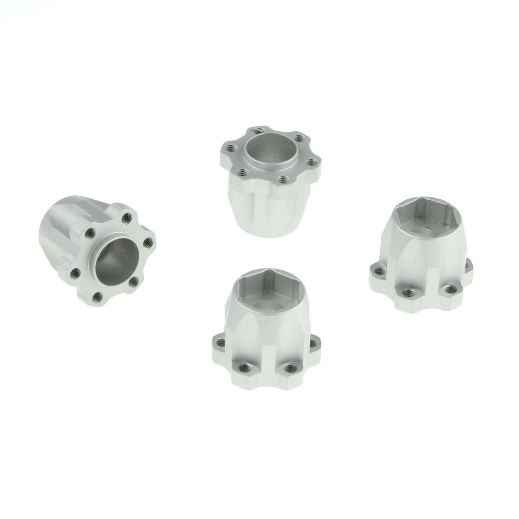 12mm Hex Hubs Set, 20mm Height, Silver for GDS Racing 1.9