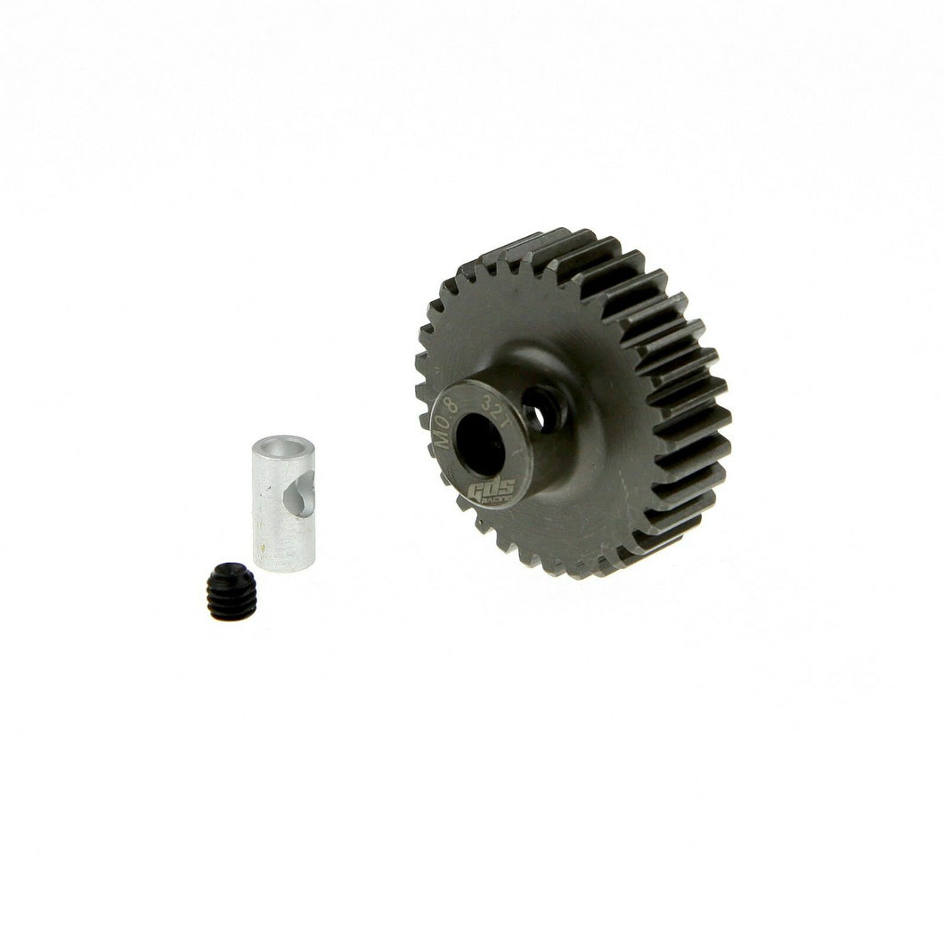 GDS Racing M0.8 32T Pinion Gear Steel for 1/8