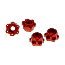 Load image into Gallery viewer, 12mm Hex Hubs Set Red for GDS Racing 1.9&quot; and 2.2&quot; Alloy Wheels 14mm Height